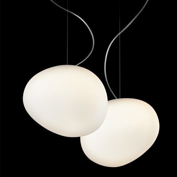 Creative Glass Round Ball LED White Modern Pendant Light Hanging Lamp - Image 10