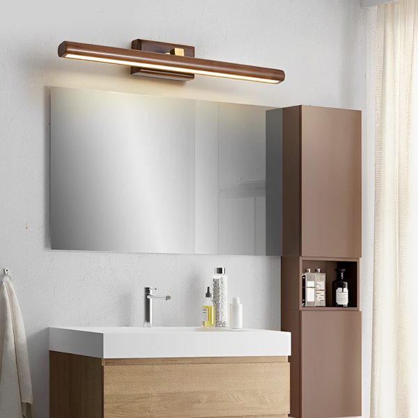 15''/23''/35'' Bathroom Vanity Light with Rotatable Wood LED Fixture - Image 4