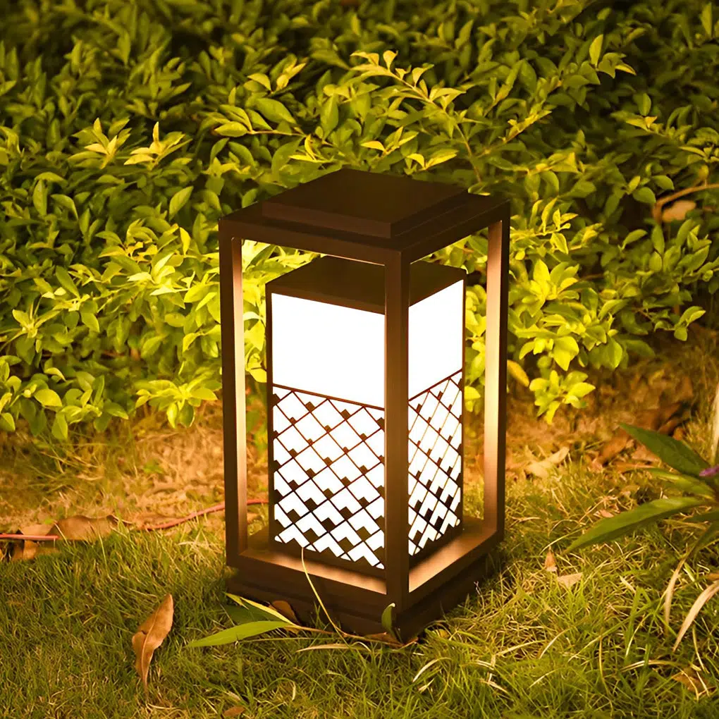 3-e9abafc4-7a15-4eaa-8f29-c907ed07868e.jpg Retro Lantern Waterproof LED Black Modern Outdoor Lawn Lamp Solar Lights - Image 1