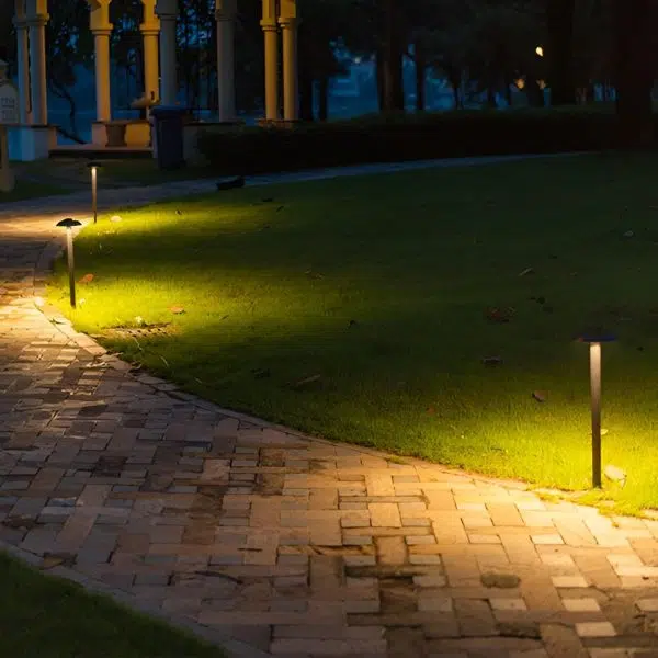 Mushroom Shaped LED Waterproof Black Modern Outdoor Lawn Light Path Lights - Image 2