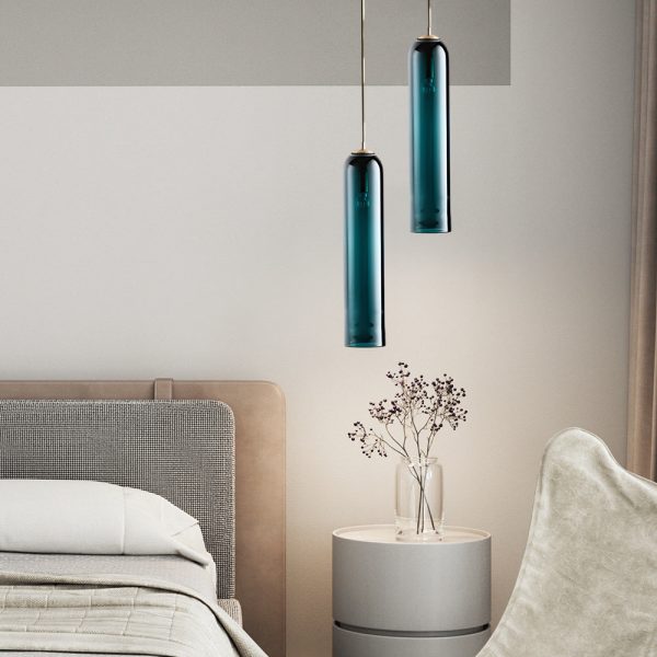 Long Glass Bottle Luxury Hardware Luxury Postmodern Pendant Lights - Image 2