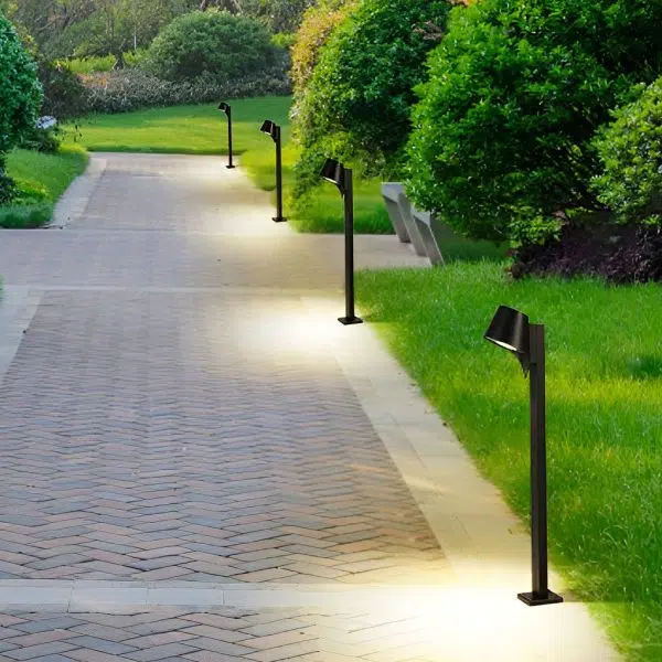 Minimalist Waterproof LED 10w Black Modern Outdoor Pathway Lights - Image 7