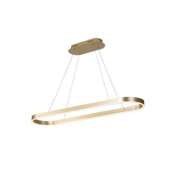 Modern Minimalist Light Luxury Oval Aluminum LED Chandelier - Image 16