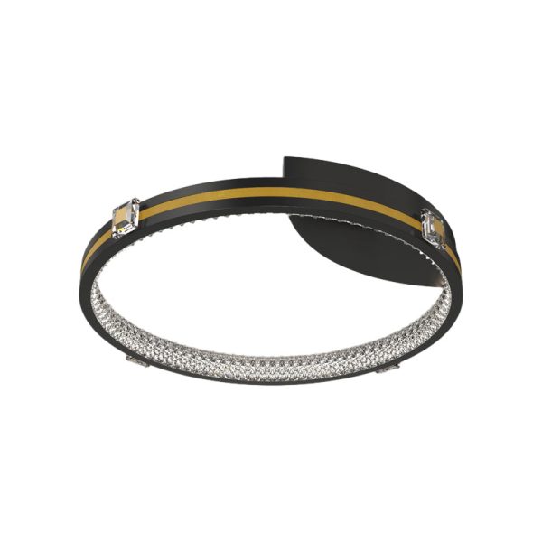 Round Ring Three Step Dimming Crystal Modern Ceiling Lights with Spotlights - Image 8