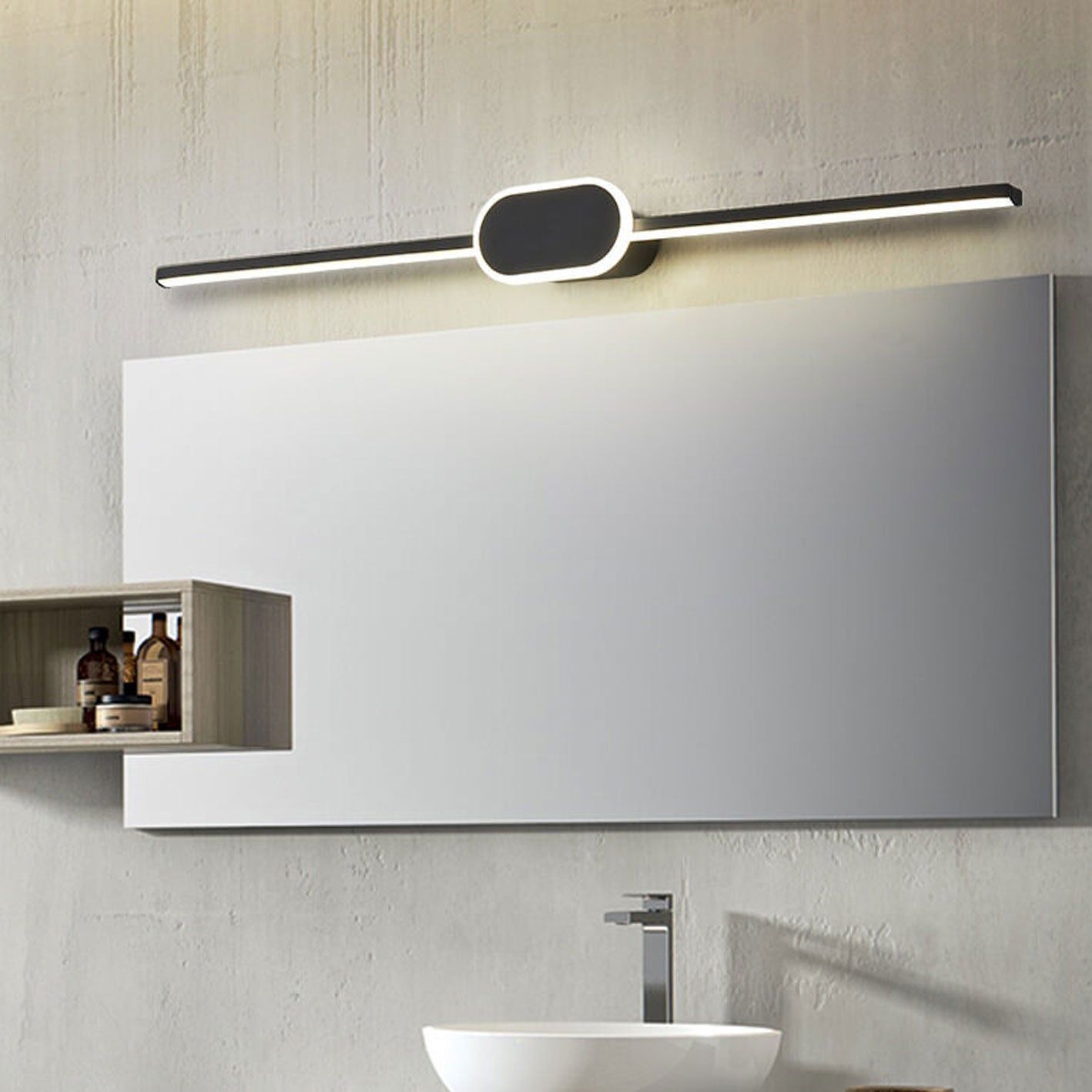 32-64616329-3517-4997-915c-33575f556bf3.jpg Modern Minimalist Long Strip Oval Base Vanity Light LED Wall Sconce Lamp - Image 15