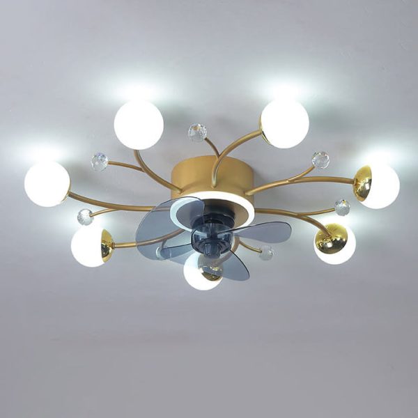 Nordic Light Luxury Creative 5/7-Light LED Flush Mount Fan Light - Image 27