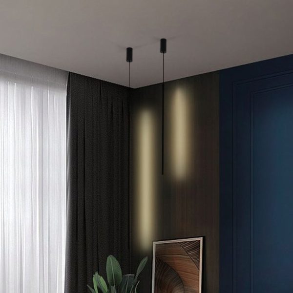 Minimalist Line 1-Light Adjustable Long Line LED Pendant Light - Image 12