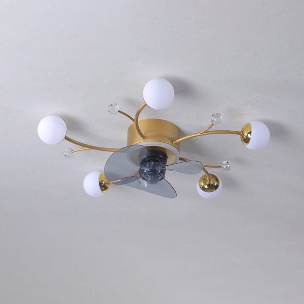 Nordic Light Luxury Creative 5/7-Light LED Flush Mount Fan Light - Image 17