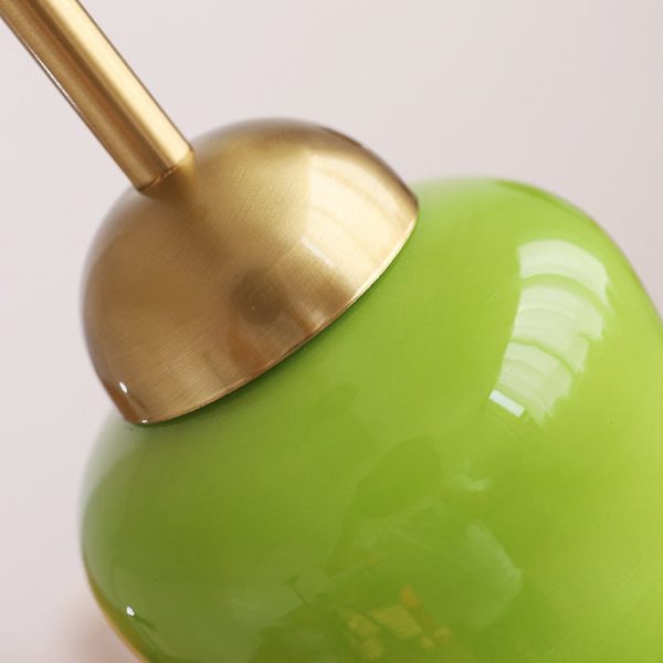 Modern Colorful Glass Gourd Shade 1-Light Pendant Light - Image 6