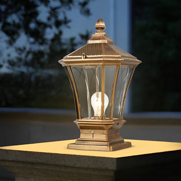 Vintage Waterproof LED Retro Solar Fence Post Lights With Remote Control - Image 4