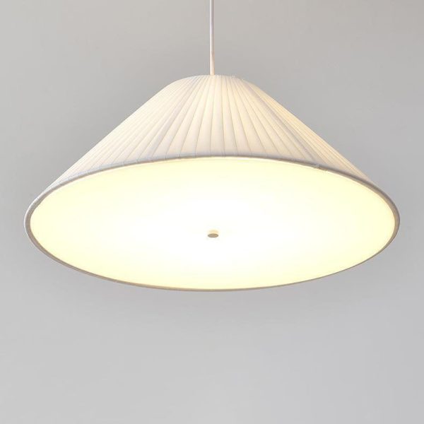 Contemporary Scandinavian Round Iron Acrylic Fabric 4/5 Light Pendant Light For Living Room - Image 22