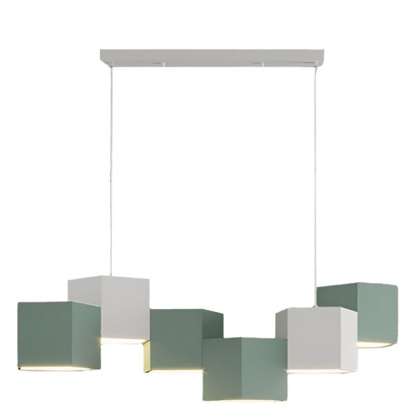 Creative Geometric LED Industrial Style Chandeliers Pendant Light Hanging Lamp - Image 9