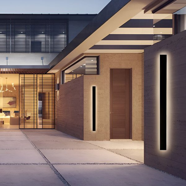 Black Long Strip LED RGB Outdoor Waterproof Wall Light - Image 9