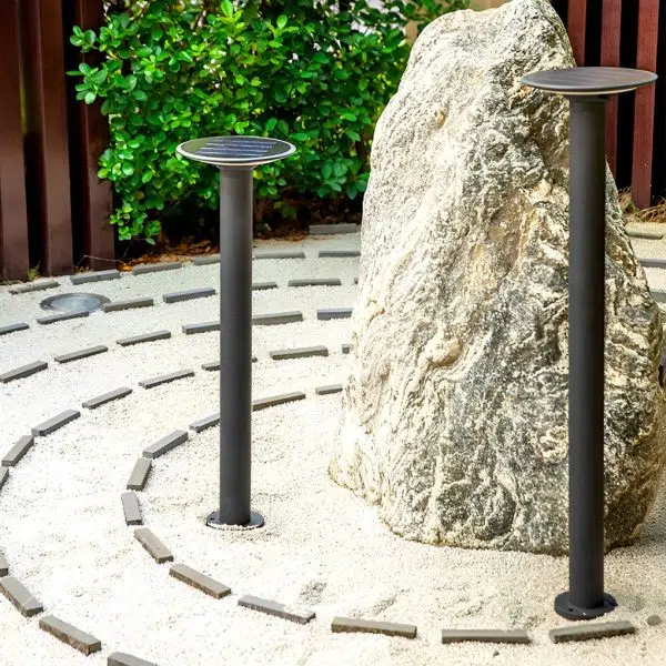 Round Waterproof Intelligent Light Control LED Solar Outdoor Lawn Lamp - Image 7