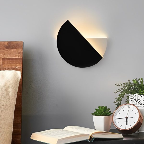 Creative Circular 350?? Rotatable LED Black Nordic Wall Sconces Lighting - Image 3