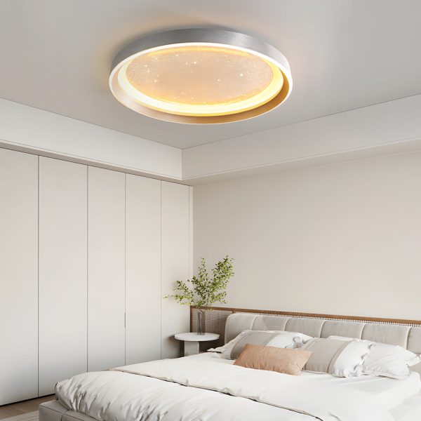 Round Acrylic Starry Sky 3 Step Dimming LED Simple Modern Ceiling Lamp - Image 3