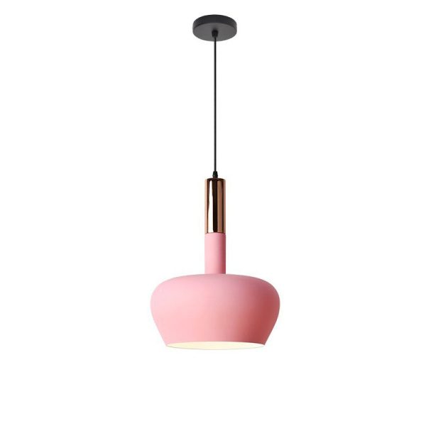 Nordic Macaron Aluminum Dome Bottle 1-Light Pendant Light - Image 7