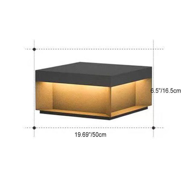 Modern Simple Glass Cuboid Decoration LED Outdoor Light - Image 7