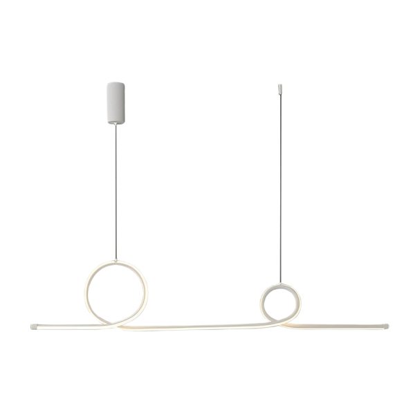 Minimalist Waves Circular Stepless Dimming LED Intelligent Chandeliers - Image 12