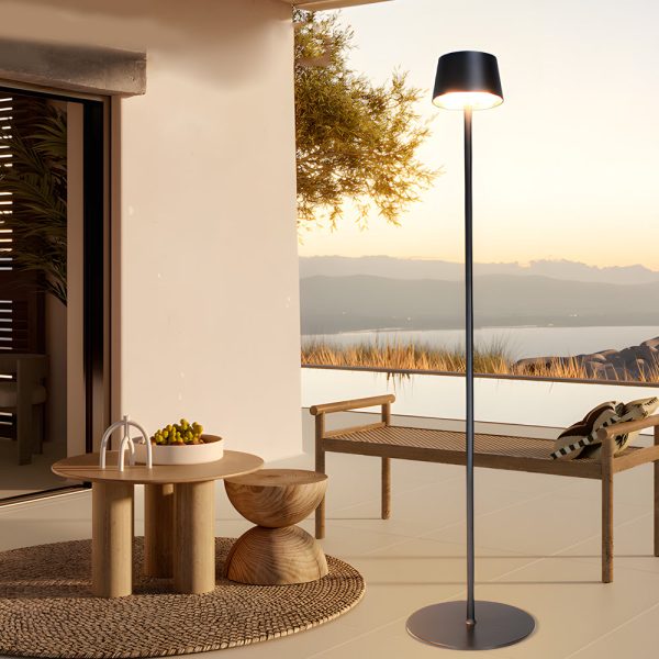 48.8-in Black Touch Dimming LED Rechargeable Floor Lamp - Image 2