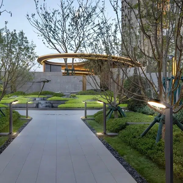 Minimalist Aluminum Waterproof LED Black Modern Lawn Lamp Outdoor Lights - Image 3