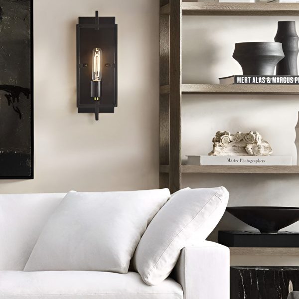 Creative Rectangular Industrial Style Wall Lamp Wall Sconce Lighting - Image 4
