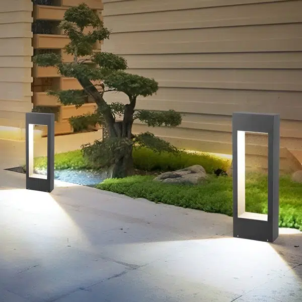 Rectangular Frame Slim LED Lawn Light Sleek and Durable Outdoor Illumination - Image 4