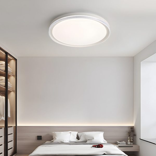 White Acrylic LED Flush Ceiling Lighting - Image 2