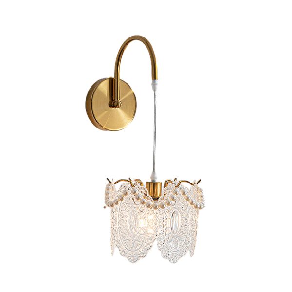 Glass Leaves Feathers Three Step Dimming Nordic Creative Wall Lights Fixture - Image 10