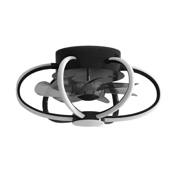 Flower Intelligent Dimmable LED Modern Bladeless Ceiling Fans with Remote - Image 11