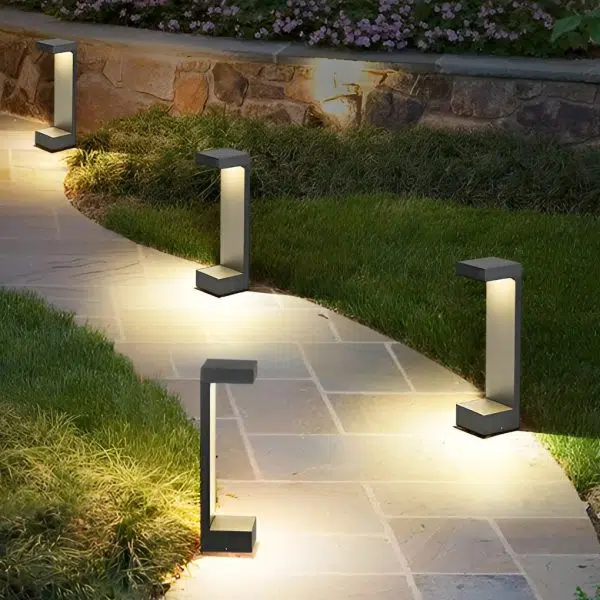 Contemporary Rectangular COB Pathway Lights Waterproof Outdoor Garden Illumination - Image 3