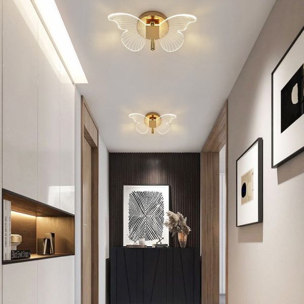 Butterflies Luxury Creative Three Step Dimming Modern LED Wall Lights Fixture - Image 4
