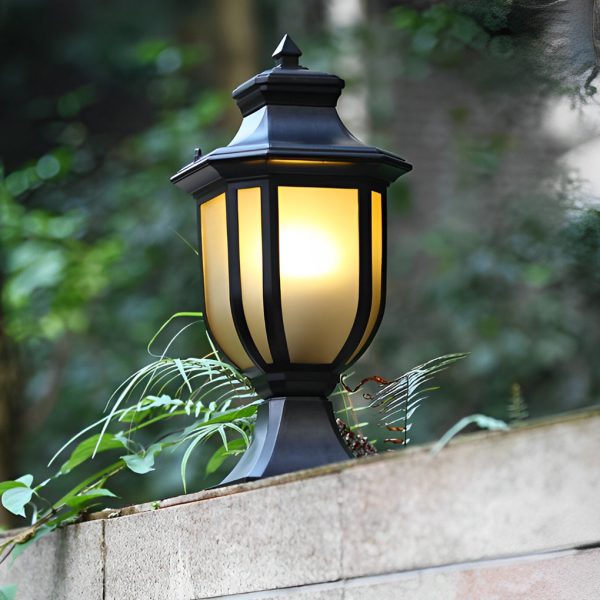 Retro Minimalist Waterproof Aluminum European-style Pillar Lamp Post Lights - Image 4