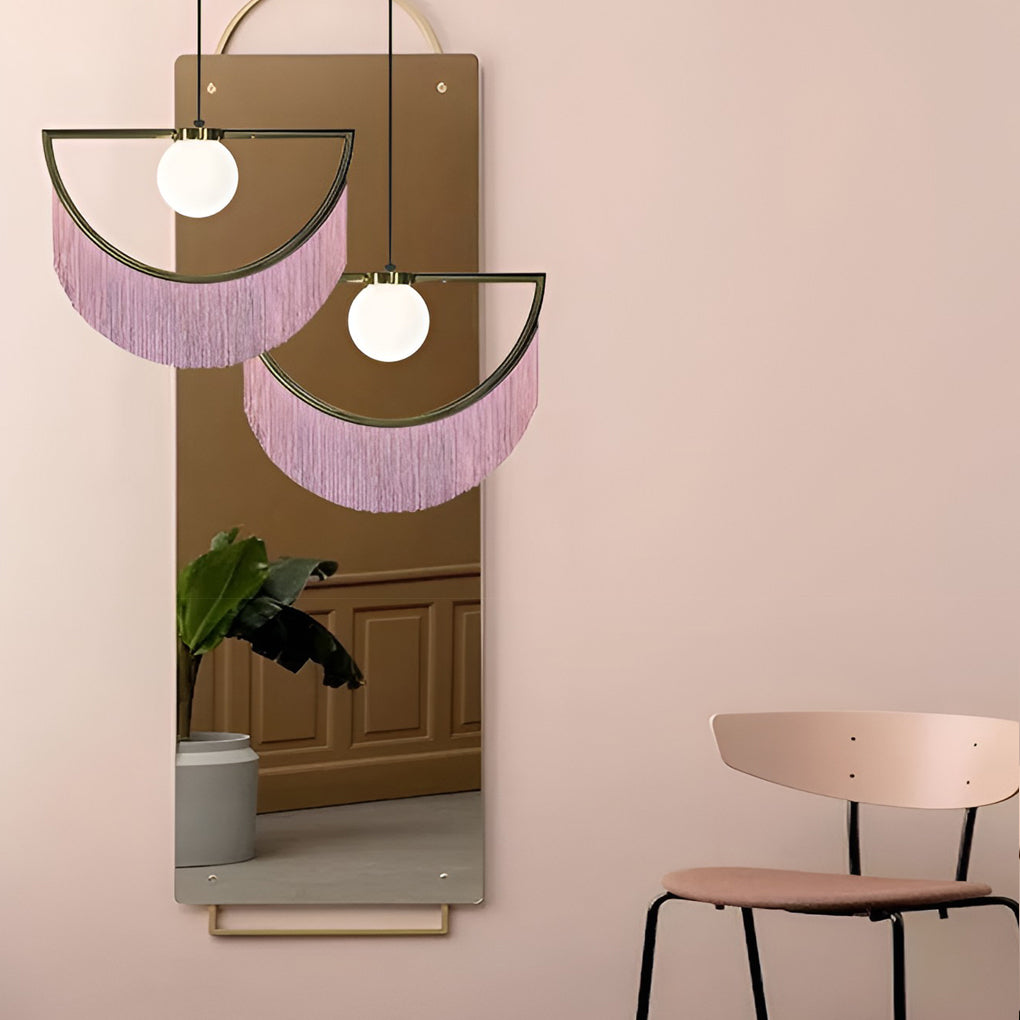 4-492ef039-9ac7-4f1e-95b0-f1457d274611.jpg Pink Tassels Creative LED Nordic Chandelier Pendant Light Hanging Lamp - Image 1