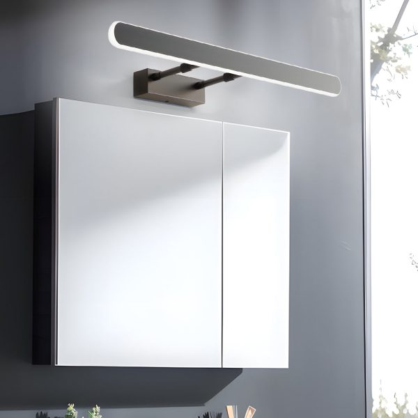 Minimalist Matte Black LED Bathrooms Vanity Light Bar with Acrylic Surround Lighting - Image 3