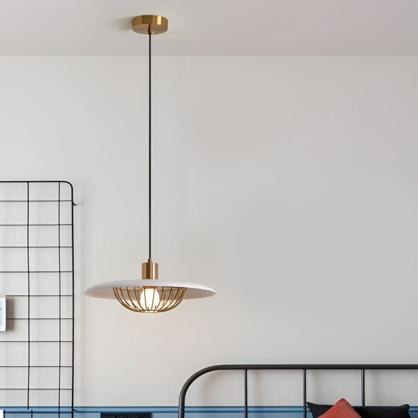 Creative Circular Electroplated Three Step Dimming Nordic Pendant Lighting - Image 7