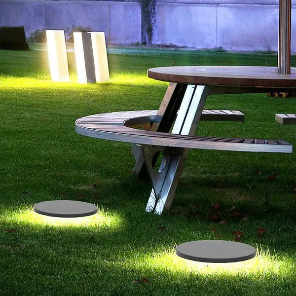 Halo Bottom-Emitting LED Ground Solar Lights Durable & Elegant for Outdoors - Image 2