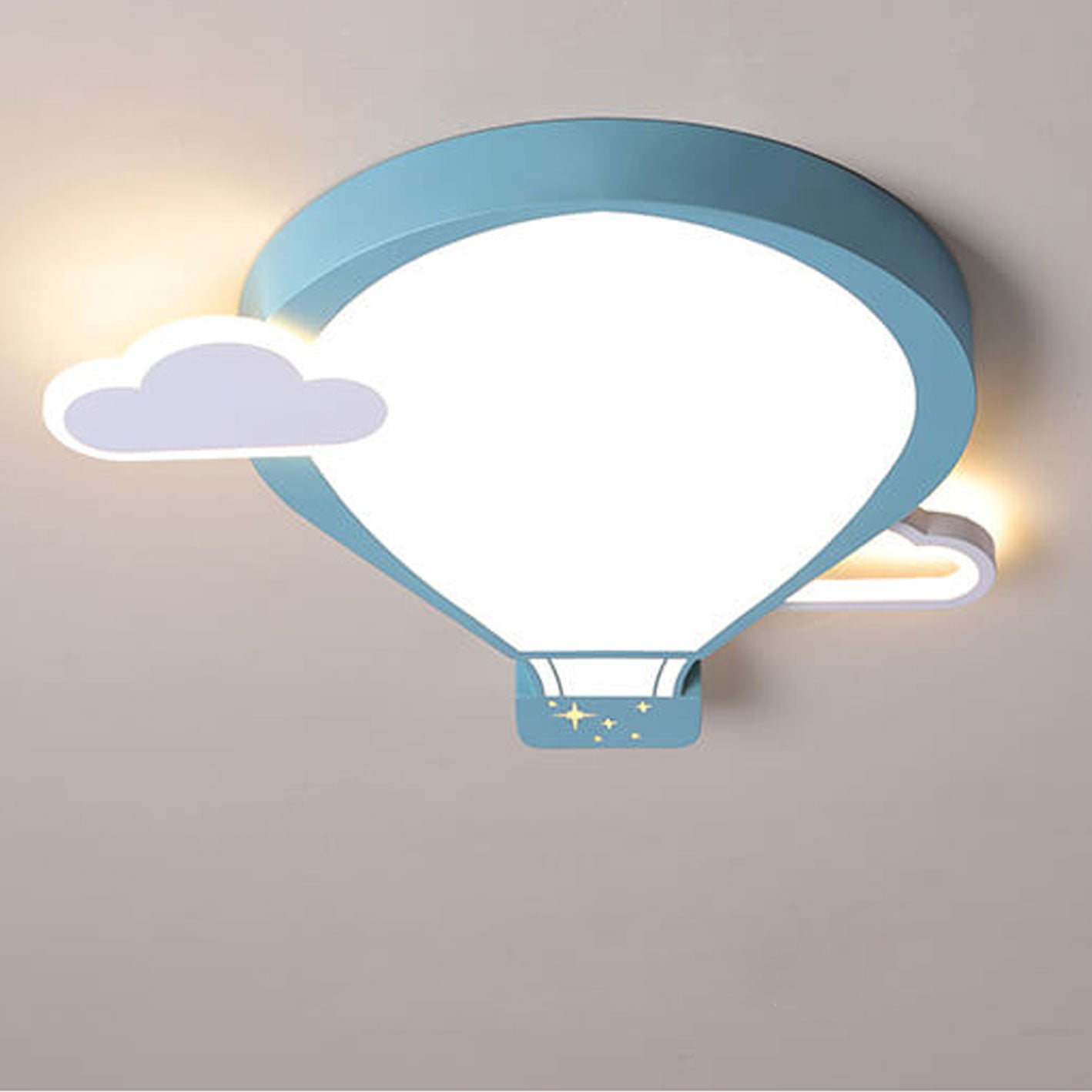 4-5eaa11f3-323f-424d-b584-fd8a920e9b83.jpg Cartoon Hot Air Balloon Kid LED Flush Mount Ceiling Light - Image 1