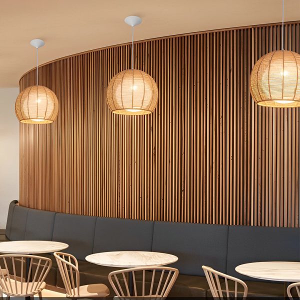 Creative Rattan Rope Woven Lantern LED Nordic Chandelier Pendant Lights - Image 3