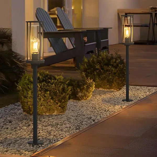 Minimalist Round Waterproof Retro Wall Lamp Outdoor Lawn Lights Path Lights - Image 3