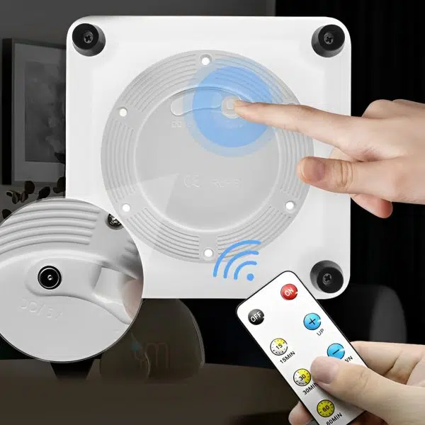 Square Waterproof LED White Modern Portable Outdoor Lanterns with Remote - Image 3