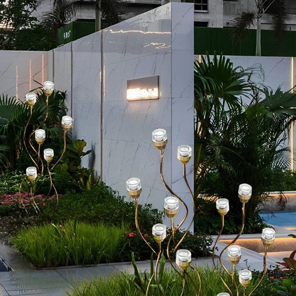 Outdoor Creative Flower Buds Decor Waterproof LED Modern Lawn Lights - Image 2