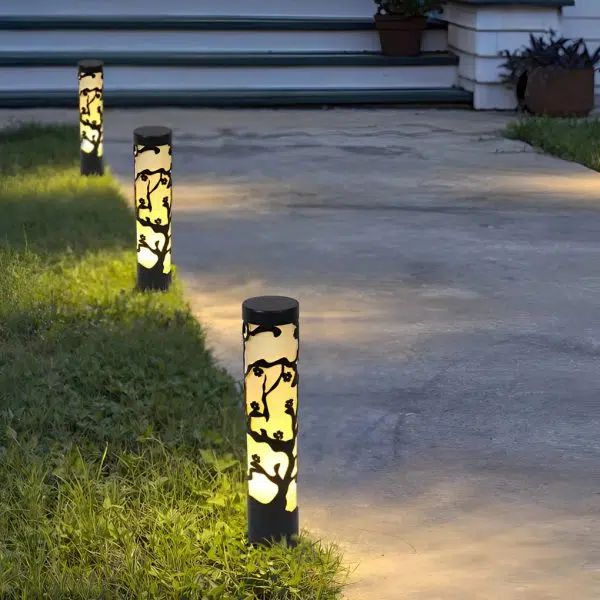 Wintersweet Decor Waterproof Black Retro Outdoor Light Pathway Lights - Image 3