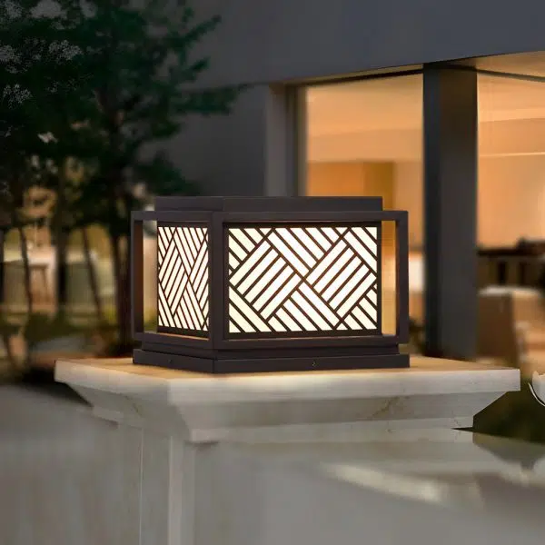 Square Waterproof LED Modern Outdoor Solar Post Caps Lights Pillar Light - Image 2