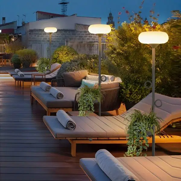 Remote Control LED Outdoor Rod Floor Accent Lamp - Image 2