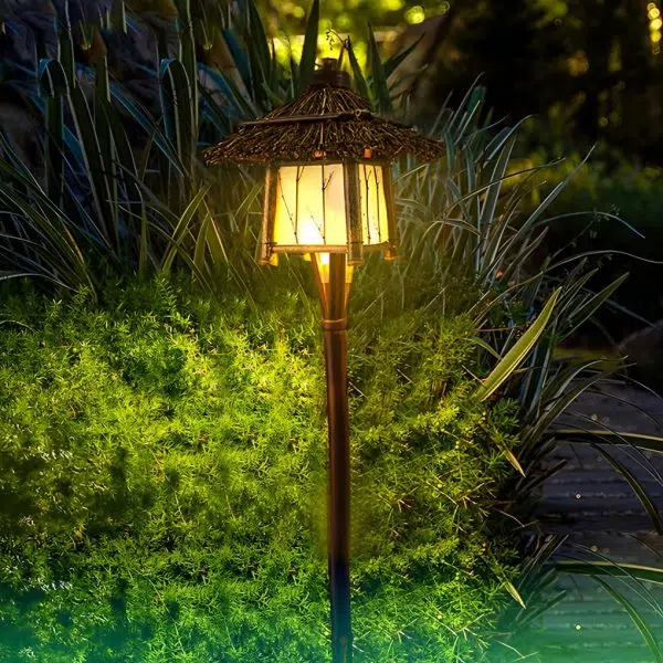Rustic Bamboo E27 Landscape Warm Lights For Pergola Hanging Lighting Or Path Lighting - Image 2