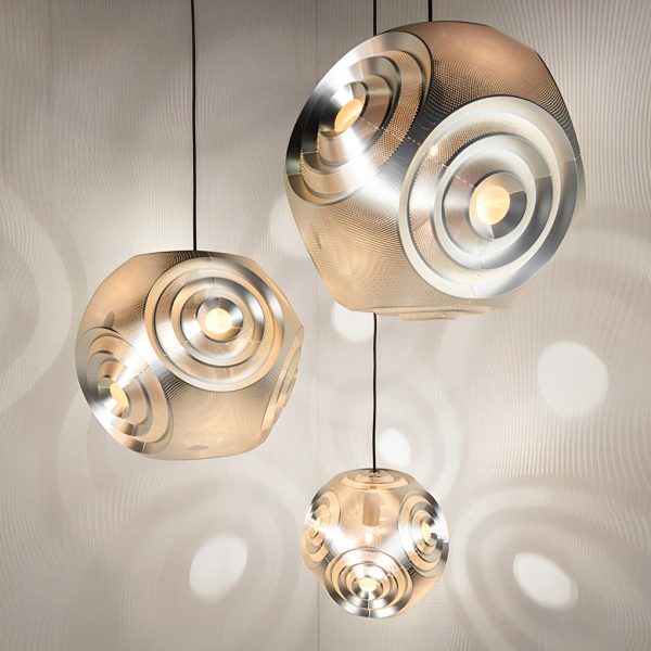 Creative Irregular Circular Stainless Steel Post-modern Chandelier Light - Image 6