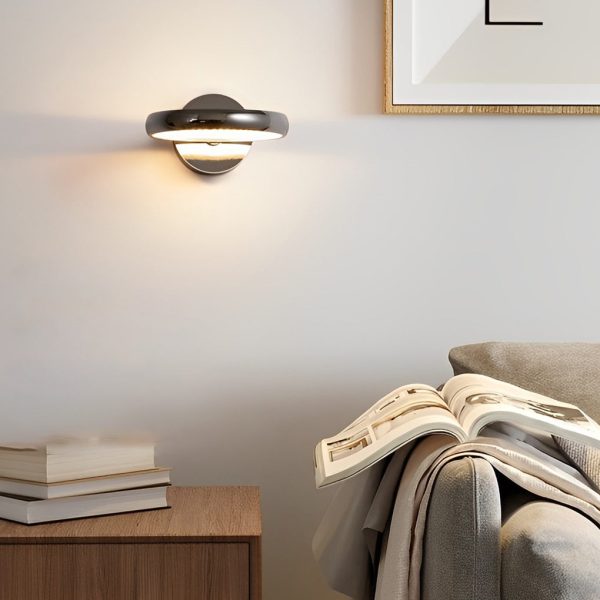 Circular Minimalist Aluminum LED Nordic Decorative Wall Sconces Wall Lamp - Image 2