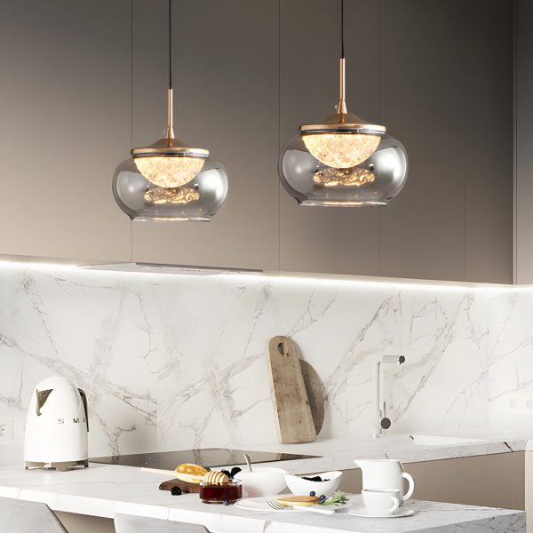 Candy Jar Glass Acrylic 3 Step Dimming Simple Nordic Pendant Lights - Image 3