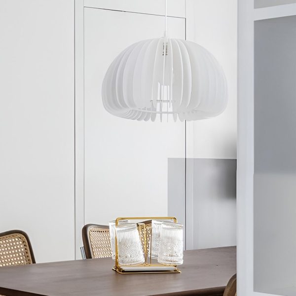 Lantern Shaped 3 Step Dimming LED 16W White Nordic Pendant Light - Image 5
